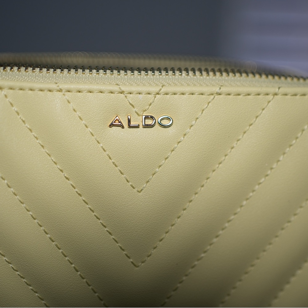Aldo Light Yellow Crossbody Bag with Tassel - Picture 2 of 7
